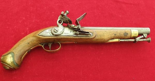 A scarce British Military EIC Cavalry Officer's Flintlock Pistol date 1804. VEIC HEART MARK.Ref 2143
